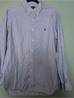 Polo by Ralph Lauren Blue Stripe Button-Down Shirt